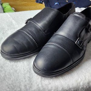 BALLY NEOS Black Calf Double Monk Strap US 9D